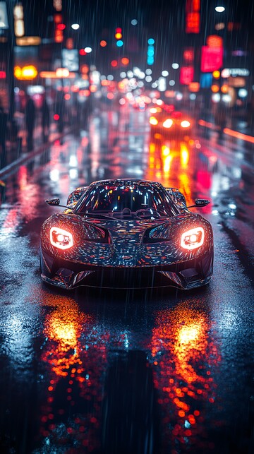 夜幕下的超级跑车1