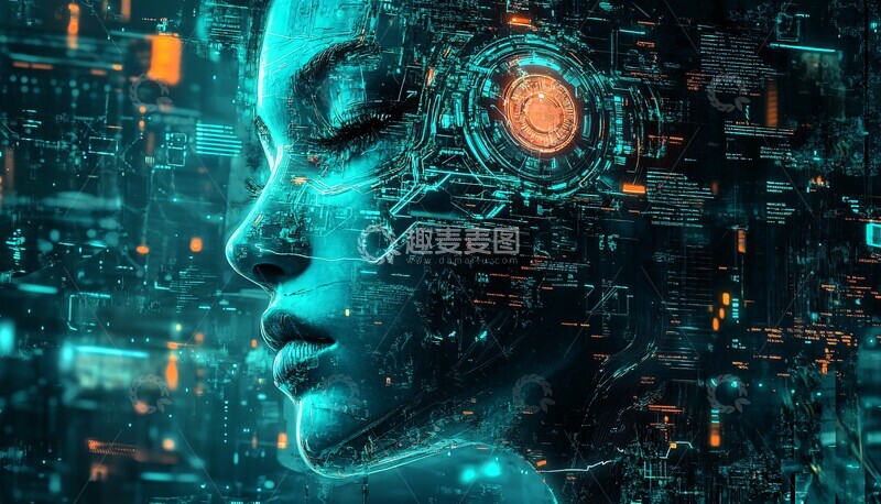 高清大图下载【趣麦麦图】前端科技色彩