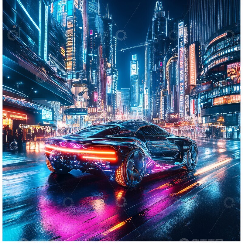 高清大图下载【趣麦麦图】丰田城市夜光1