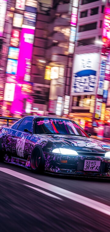 运动漂移车前视图