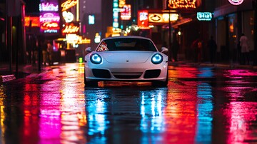 雨夜飞驰飞驰街道汽车1