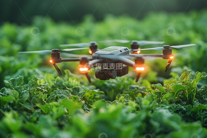 高清大图下载【趣麦麦图】未来农场无人机