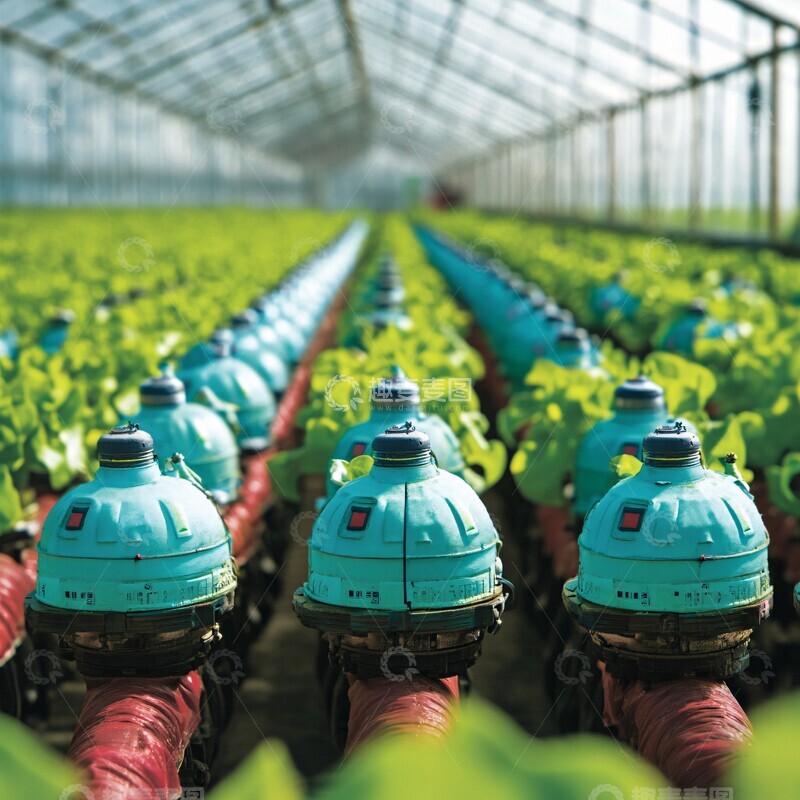 高清大图下载【趣麦麦图】绿色机器人分析植物2