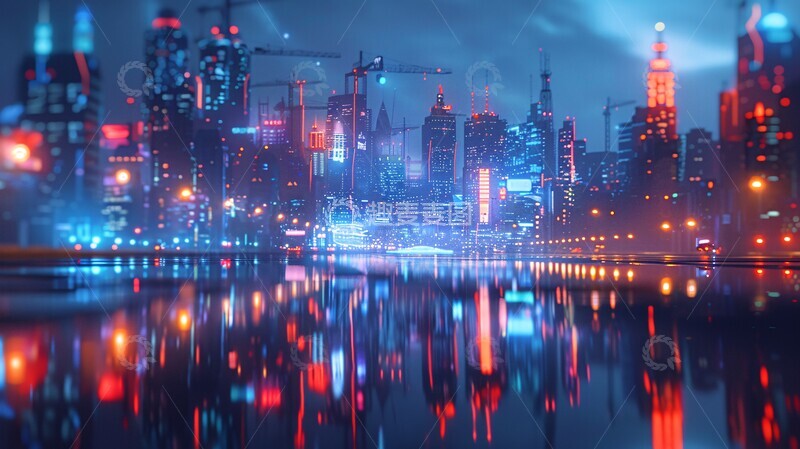 高清大图下载【趣麦麦图】智能城市控制中心2