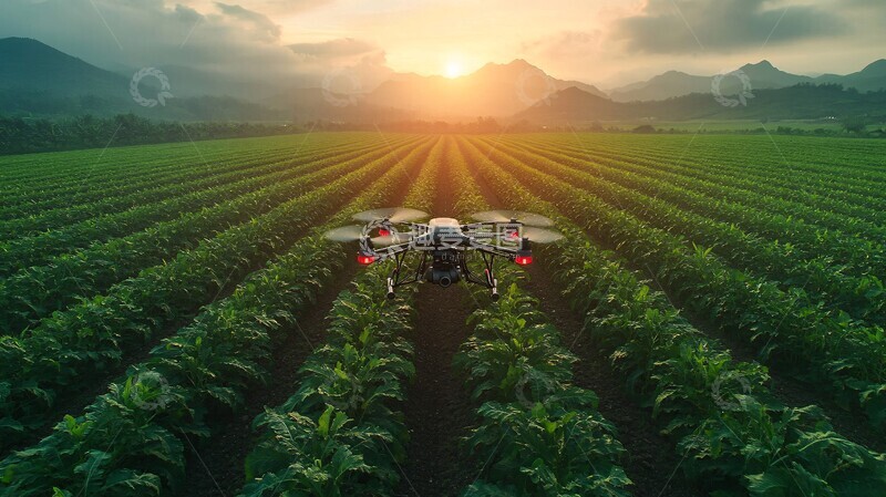 高清大图下载【趣麦麦图】无人机农业监测1