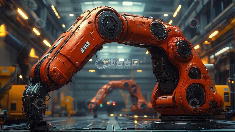 高清大图下载【趣麦麦图】巨型机械臂仓库1