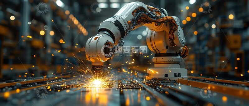 高清大图下载【趣麦麦图】工业机器人焊接13
