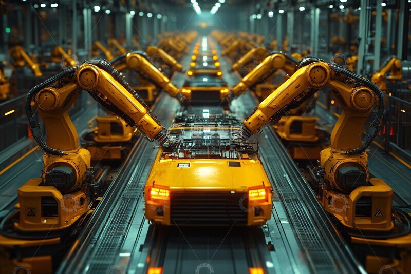 高清大图下载【趣麦麦图】工业革命机器人臂1