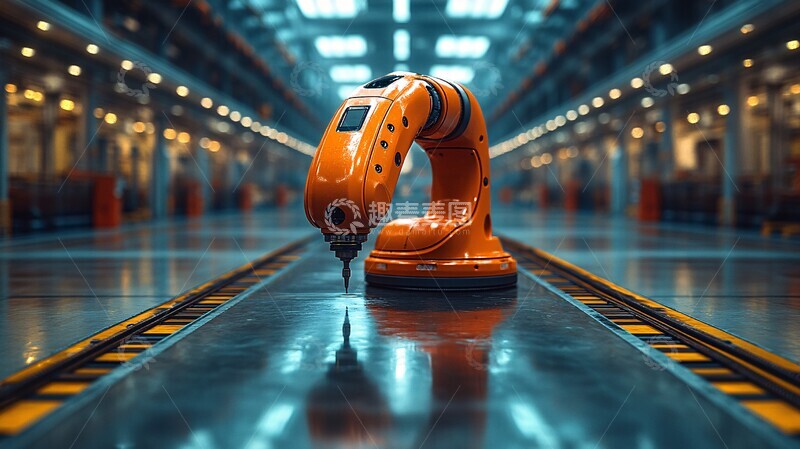 高清大图下载【趣麦麦图】巨型机械臂仓库