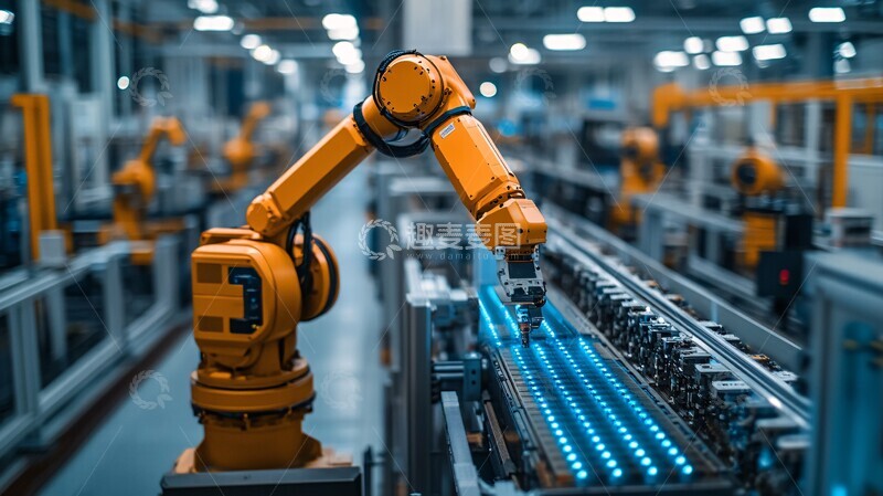 高清大图下载【趣麦麦图】智能工厂生产线8