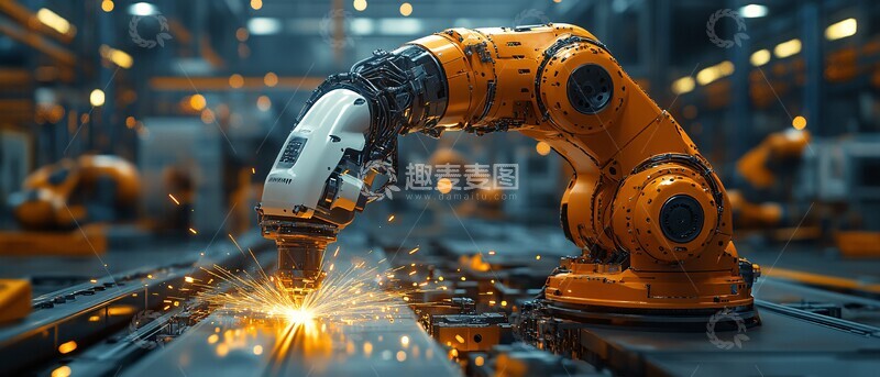 高清大图下载【趣麦麦图】工业机器人焊接14