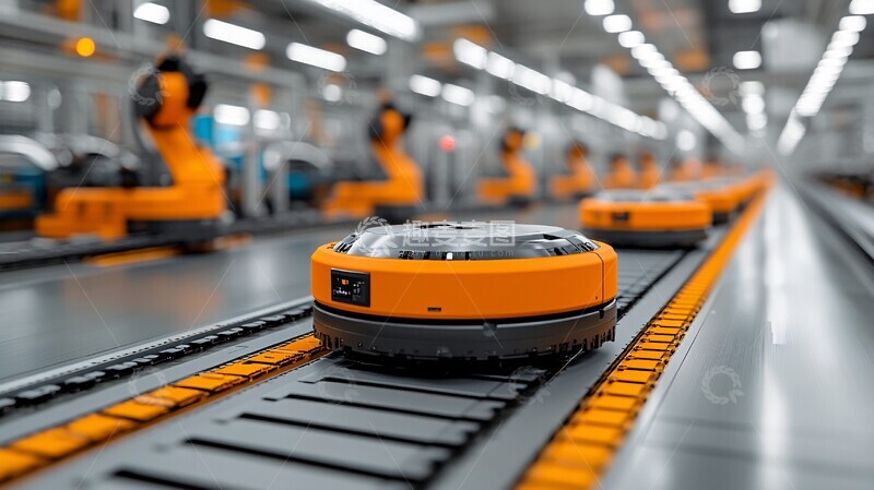 高清大图下载【趣麦麦图】汽车生产线汽车生产线机器人