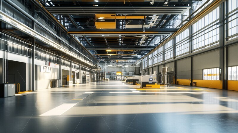 高清大图下载【趣麦麦图】机械工厂生产场景2