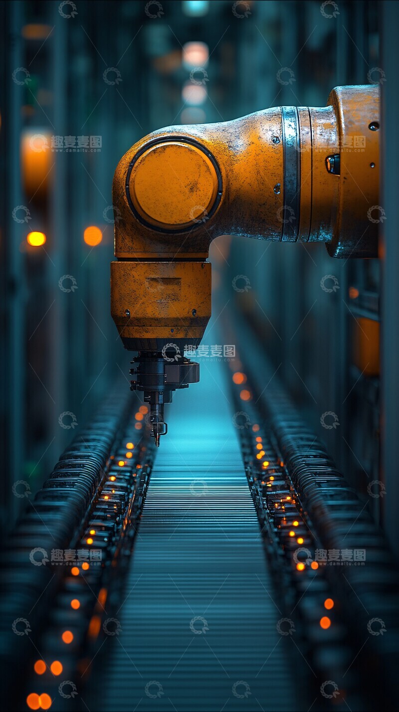高清大图下载【趣麦麦图】智能工厂拣选场景
