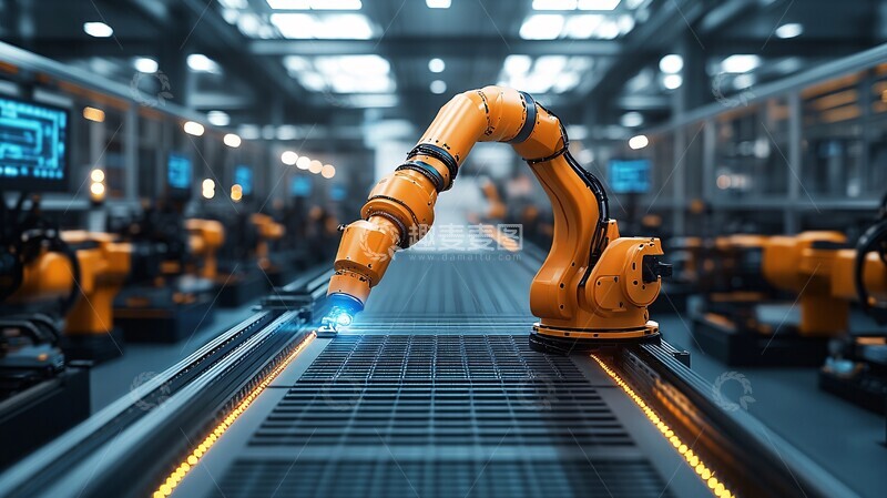 高清大图下载【趣麦麦图】智能工厂生产线7