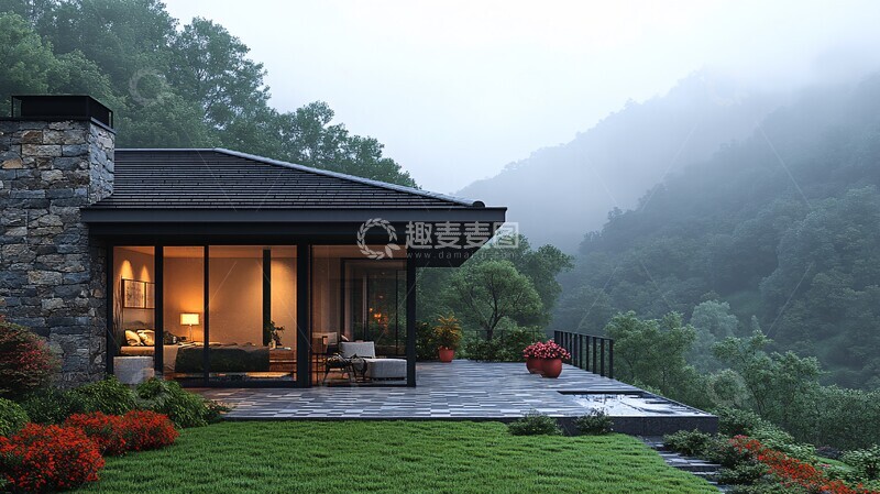 高清大图下载【趣麦麦图】山景豪宅山景豪宅现代1