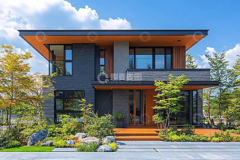 高清大图下载【趣麦麦图】现代独栋房屋1