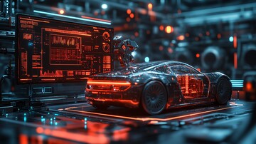 红色工厂机器人1