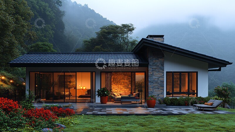 高清大图下载【趣麦麦图】山景豪宅山景豪宅现代2