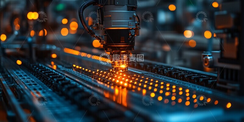 高清大图下载【趣麦麦图】半导体生产线