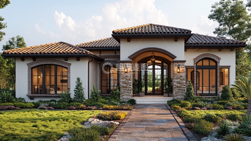 高清大图下载【趣麦麦图】现代海滨农舍外观