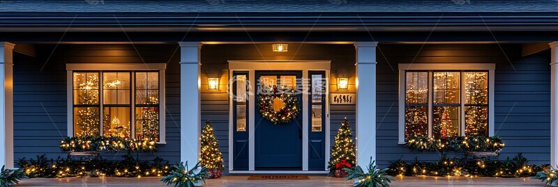 高清大图下载【趣麦麦图】现代家居圣诞装饰1