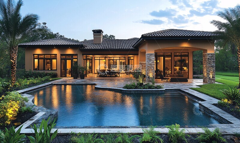 高清大图下载【趣麦麦图】庭院灯光布局2