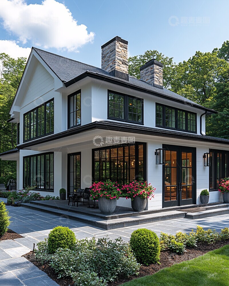 高清大图下载【趣麦麦图】白色外墙现代住宅2