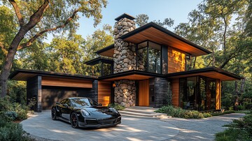 别墅前景观设计1