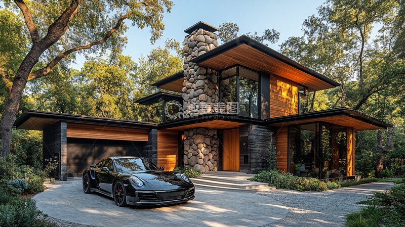 高清大图下载【趣麦麦图】别墅前景观设计1