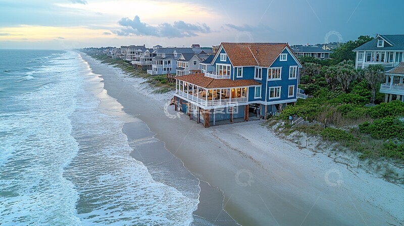 高清大图下载【趣麦麦图】海滩别墅景观2