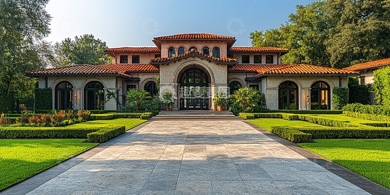 高清大图下载【趣麦麦图】灰石连接双楼景观