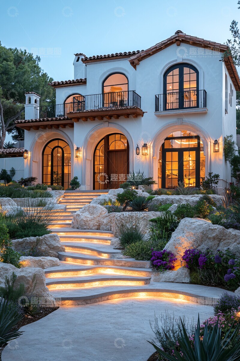 高清大图下载【趣麦麦图】西班牙风格住宅5