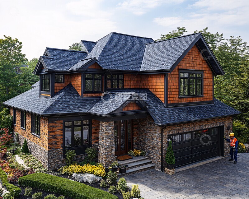 高清大图下载【趣麦麦图】-橡树岭屋顶检修景观1