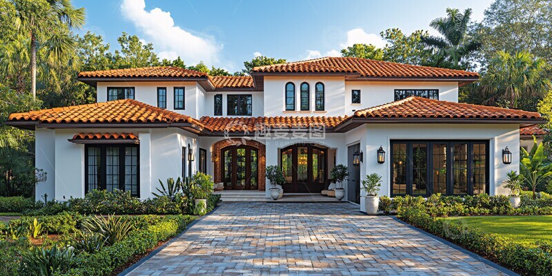 高清大图下载【趣麦麦图】白色两层住宅1