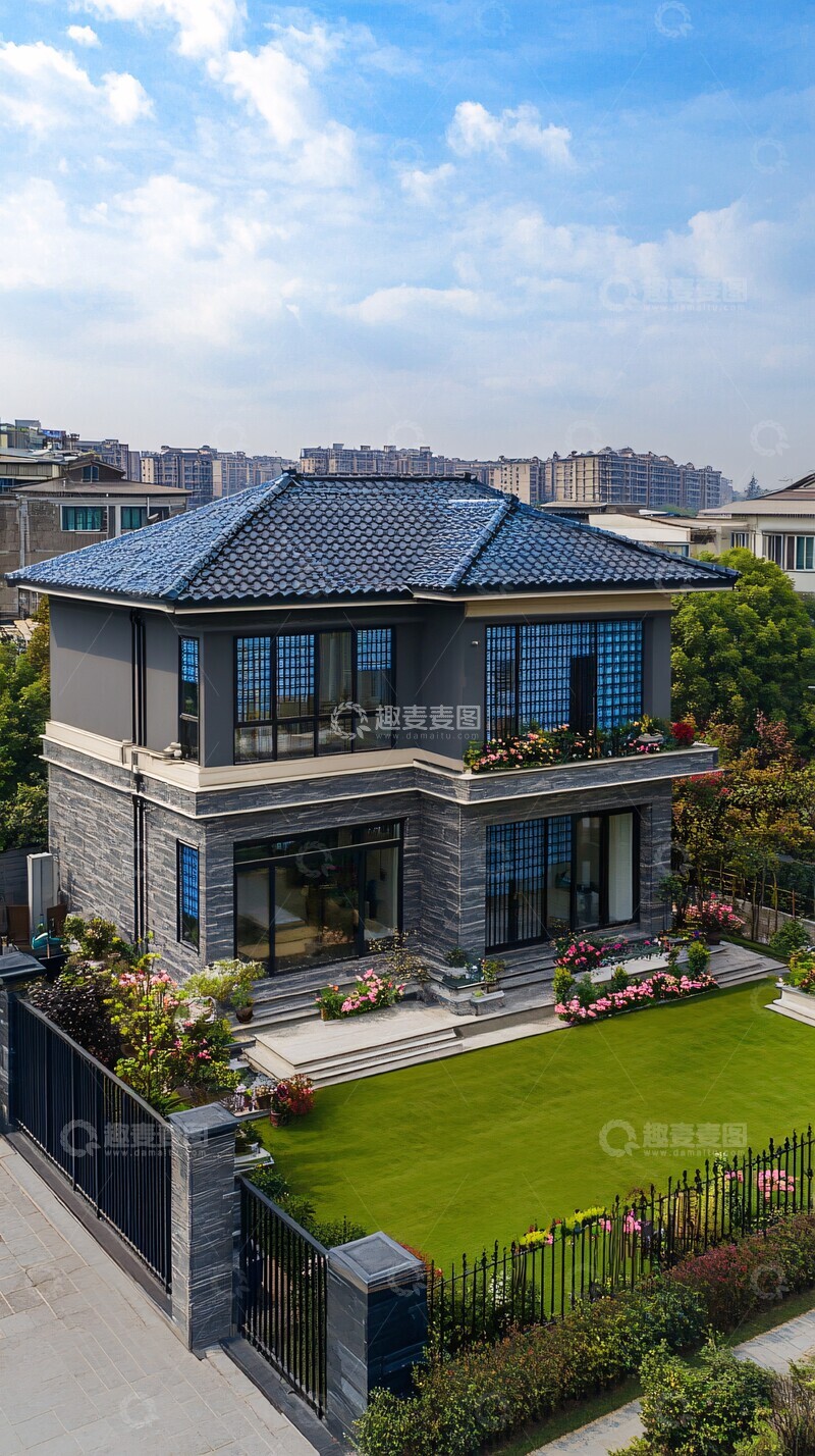 高清大图下载【趣麦麦图】双层别墅外观图1
