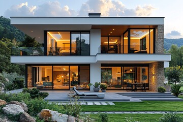 大窗户花园房屋1