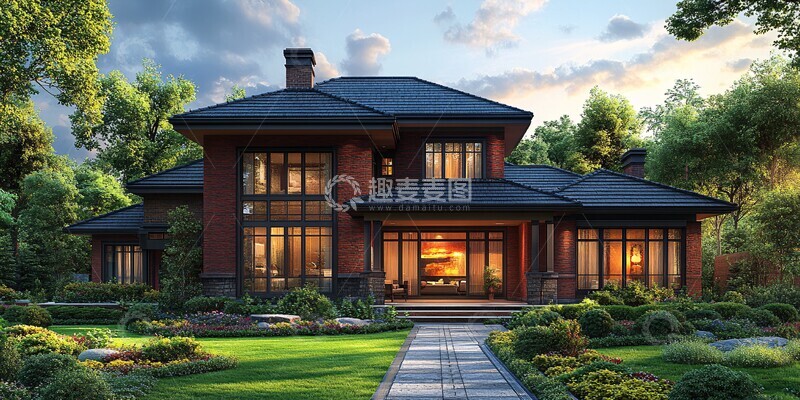 高清大图下载【趣麦麦图】夏日住宅与庭院2