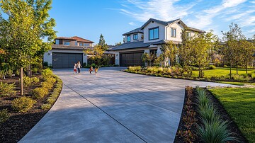 灰色混凝土车道1