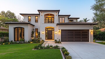 双层豪宅前院夜景1