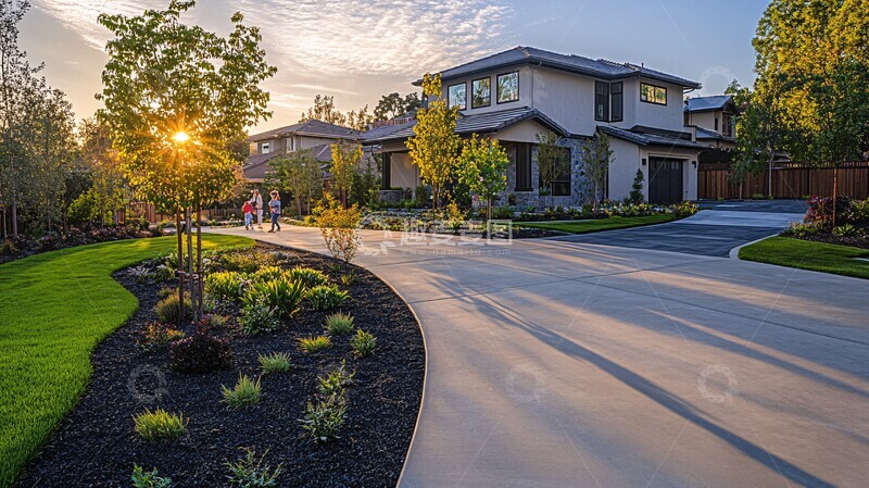 高清大图下载【趣麦麦图】灰色混凝土车道