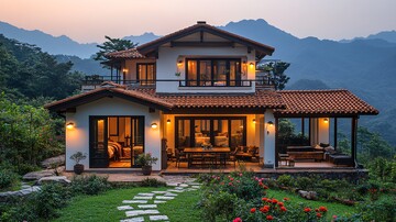 白墙红瓦乡村屋1