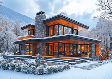 雪山花间现代宅3