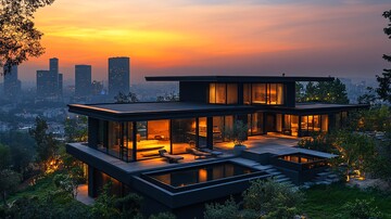 山顶夜景山顶夜景城市1