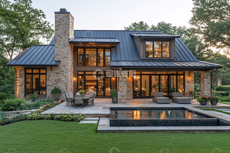 高清大图下载【趣麦麦图】-金属屋顶的家居