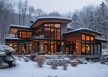 雪山花间现代宅2