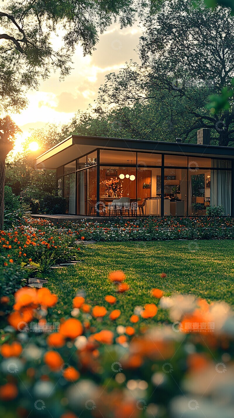高清大图下载【趣麦麦图】世纪现代风格花园2