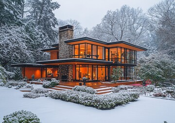 雪山花间现代宅