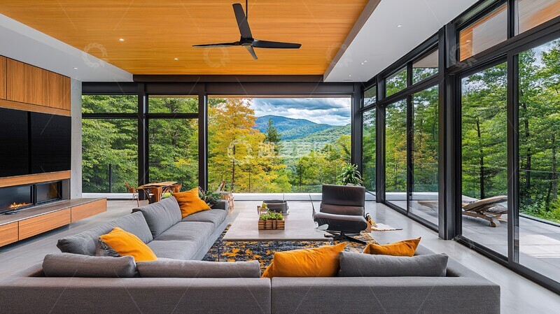 高清大图下载【趣麦麦图】-混凝土山间居所2