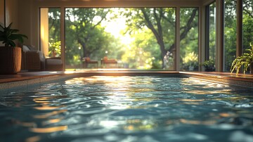 泳池边的静谧时光1